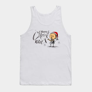 Merry Christmas Little Boy Tank Top